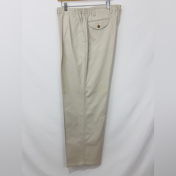 Men’s Stone Gray Town craft Straight Leg Wrinkle Free Elastic Side Pant … - Picture 6 of 6